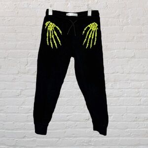 Zara Skeleton Hands Joggers